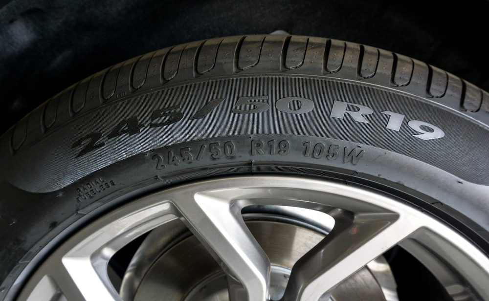 Close,Up,Of,Number,Code,On,Sidewall,Of,Car,Tyre