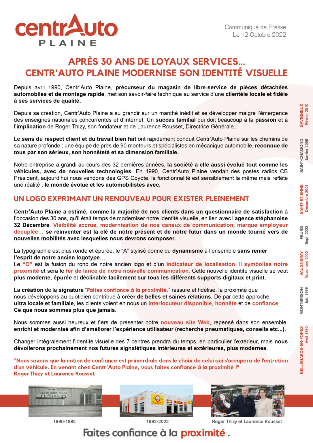 Nouveau Logo de Centr'Auto Plaine, faites confiance à la proximité. Nouveau Logo de Centr'Auto Plaine, faites confiance à la proximité.