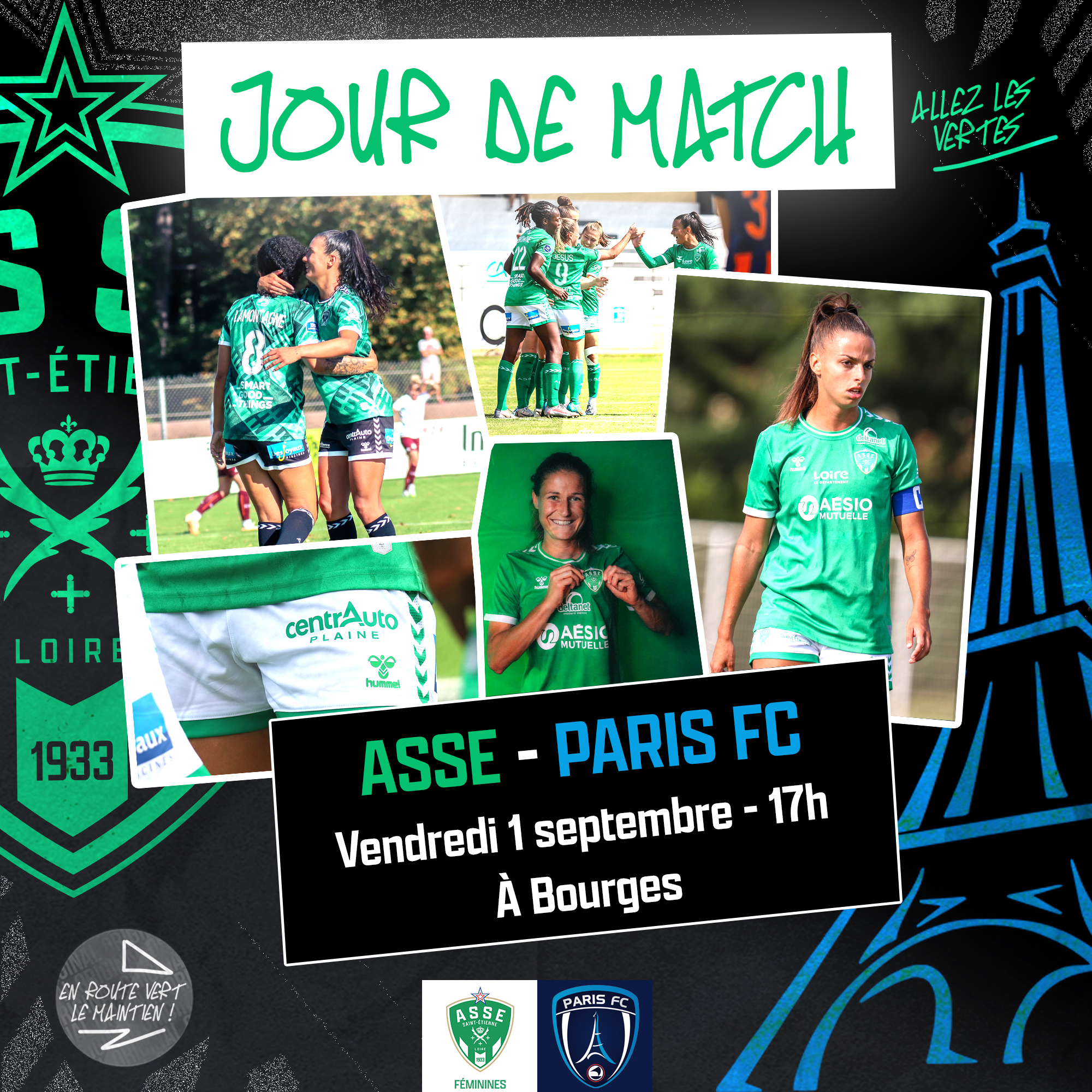 Visuel match ASSE PARIS FC